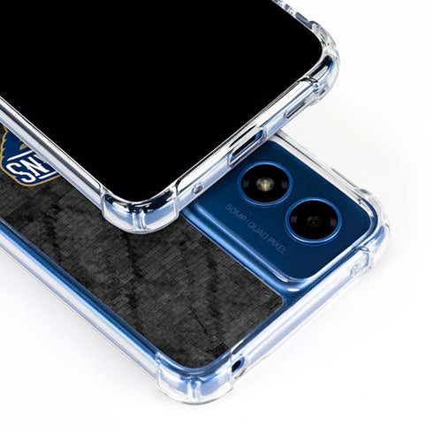 NBA New Orleans Pelicans Dark Rust Moto G 5G (2024) Clear Case